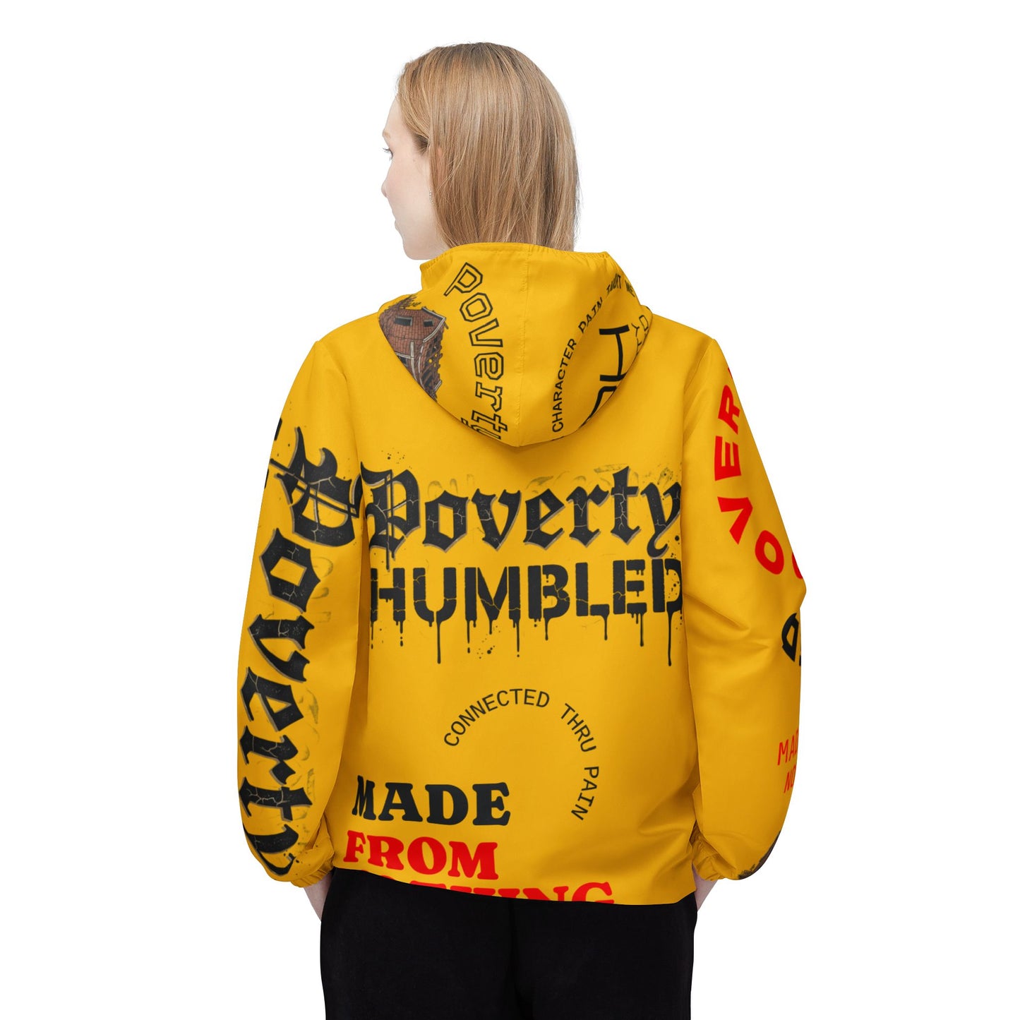 Poverty Humbled 'Made From Nothing' Windbreaker Jacket