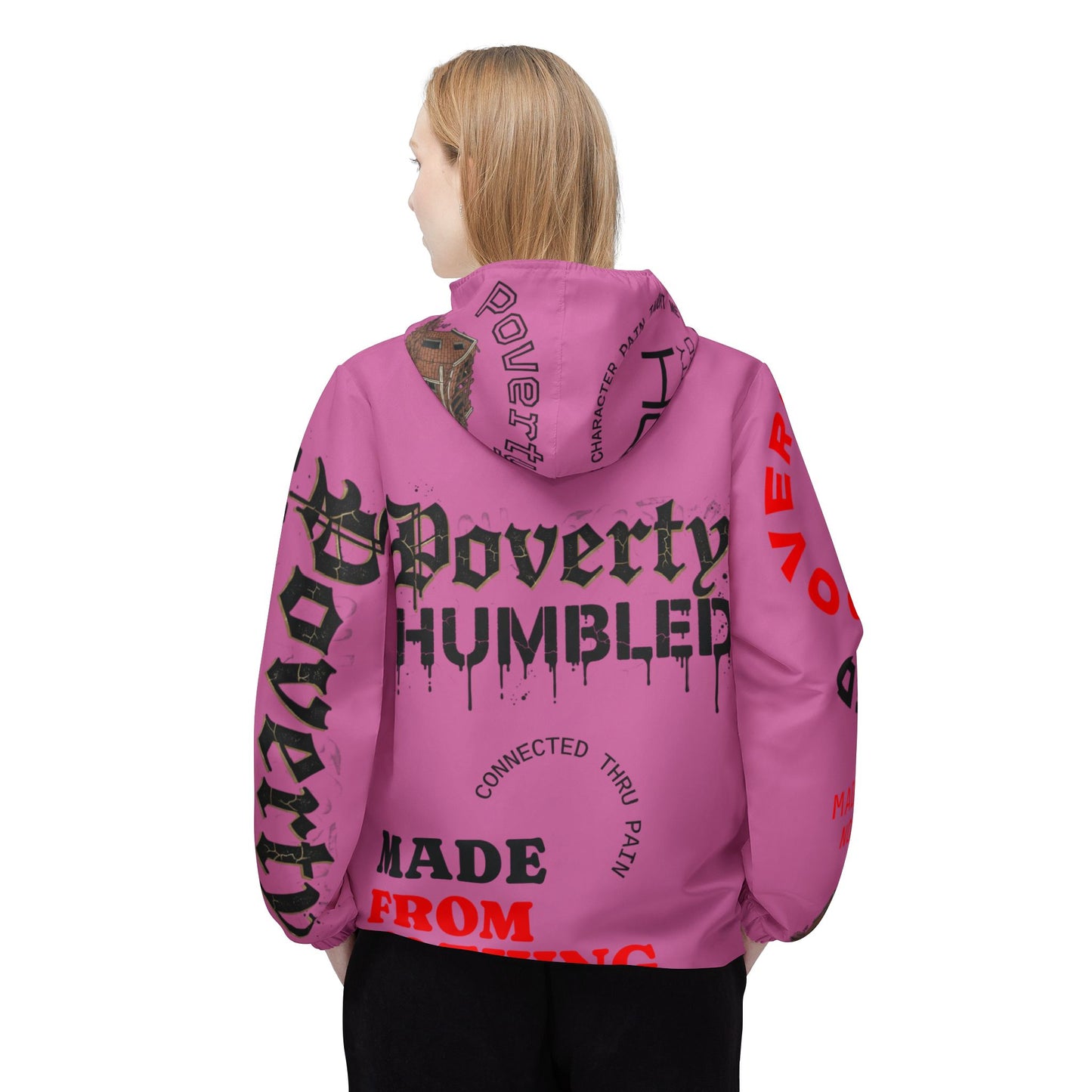 Poverty Humbled 'Made From Nothing' Windbreaker Jacket