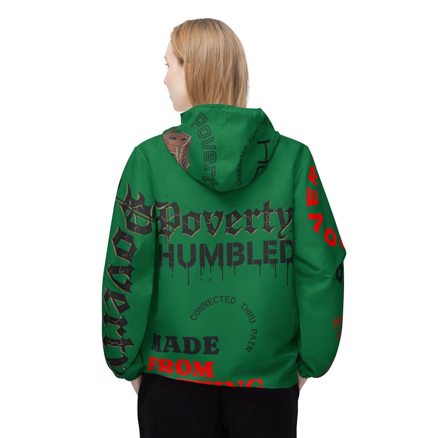 Poverty Humbled 'Made From Nothing' Windbreaker Jacket