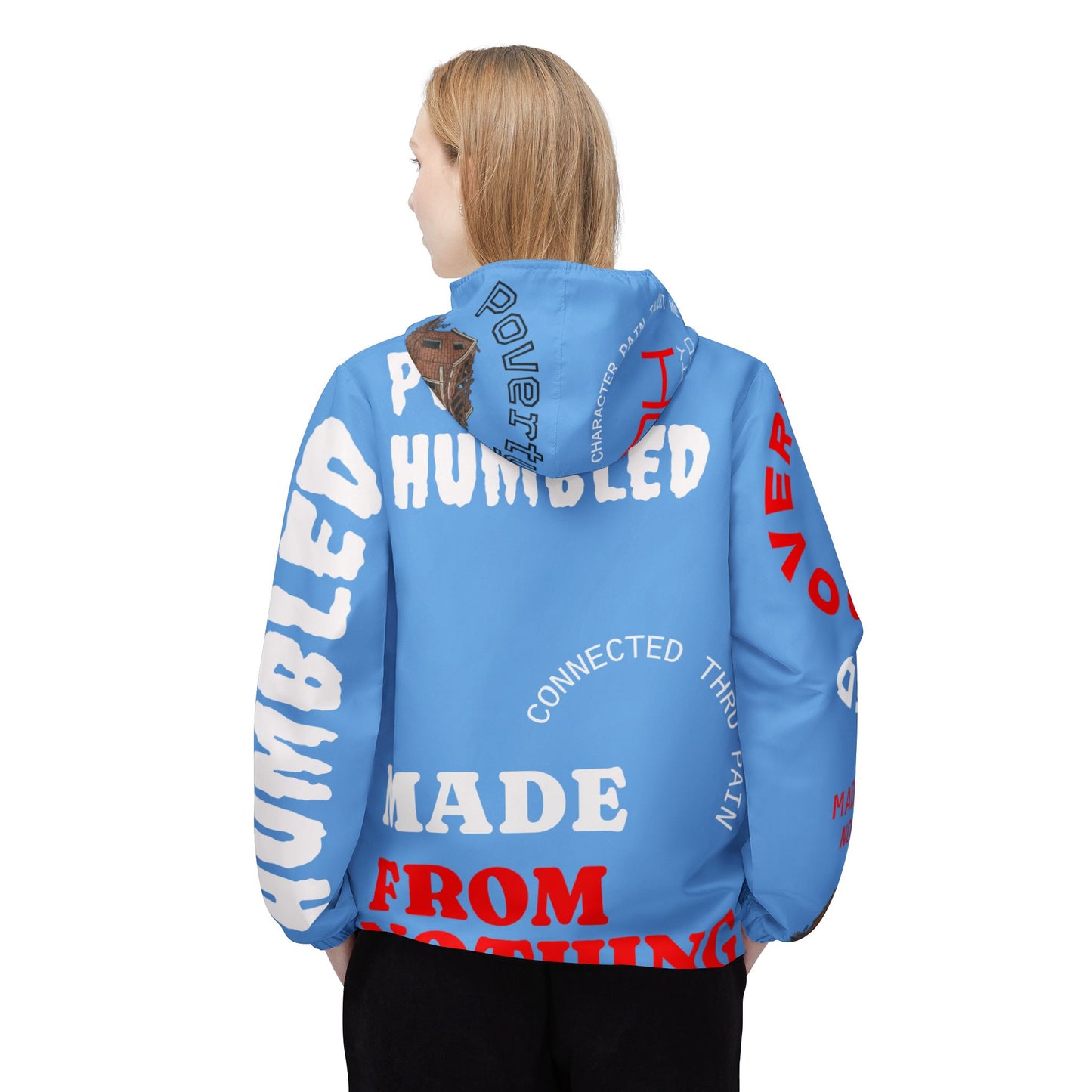 Poverty Humbled 'Made From Nothing' Windbreaker Jacket