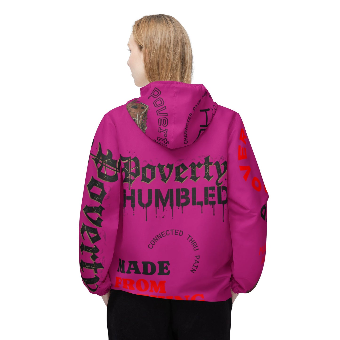 Poverty Humbled 'Made From Nothing' Windbreaker Jacket