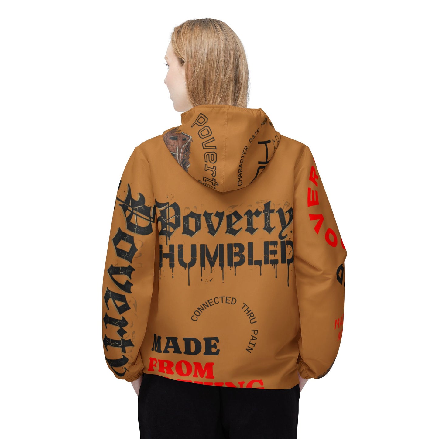 Poverty Humbled 'Made From Nothing' Windbreaker Jacket