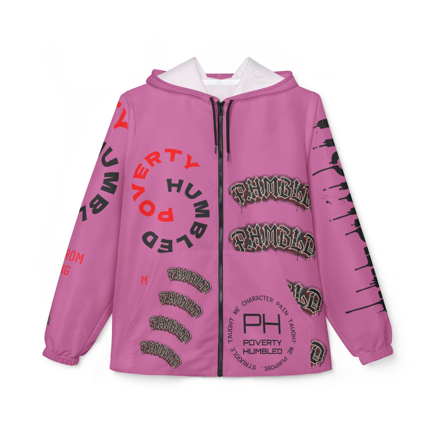 Poverty Humbled 'Made From Nothing' Windbreaker Jacket