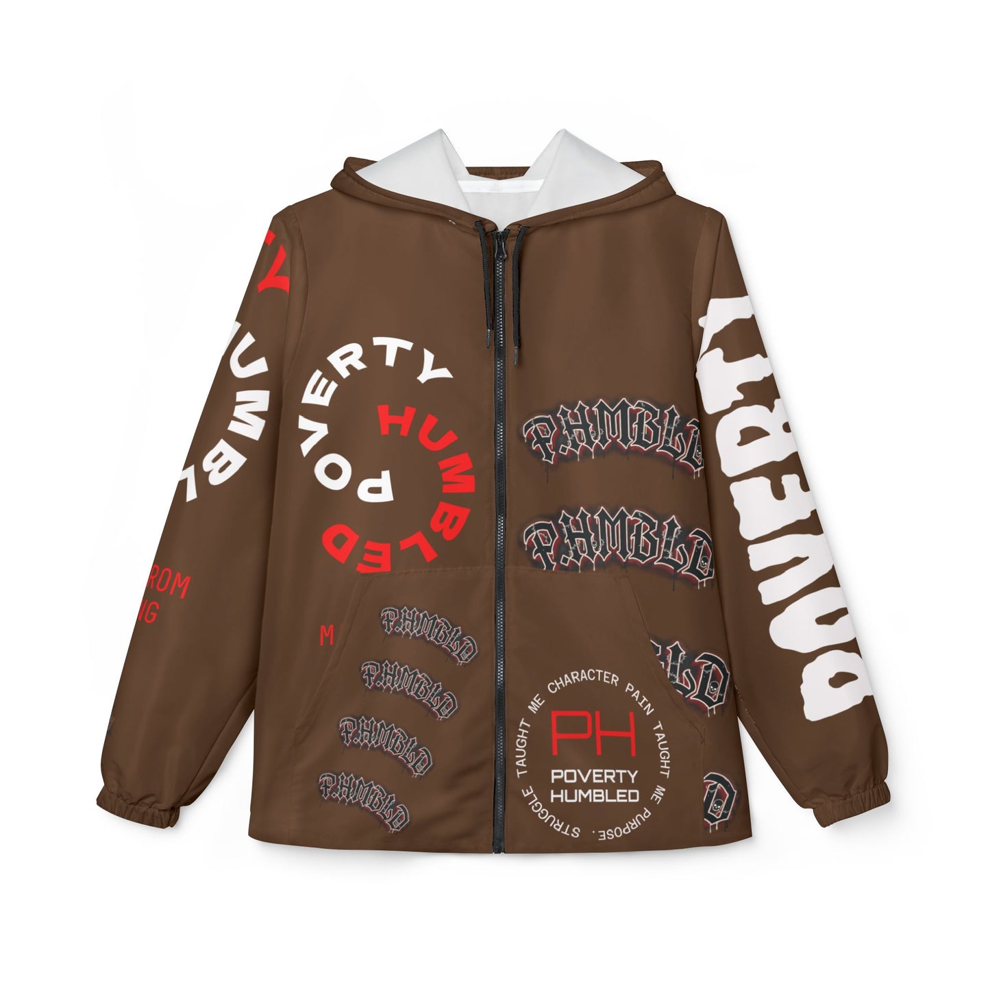 Poverty Humbled 'Made From Nothing' Windbreaker Jacket