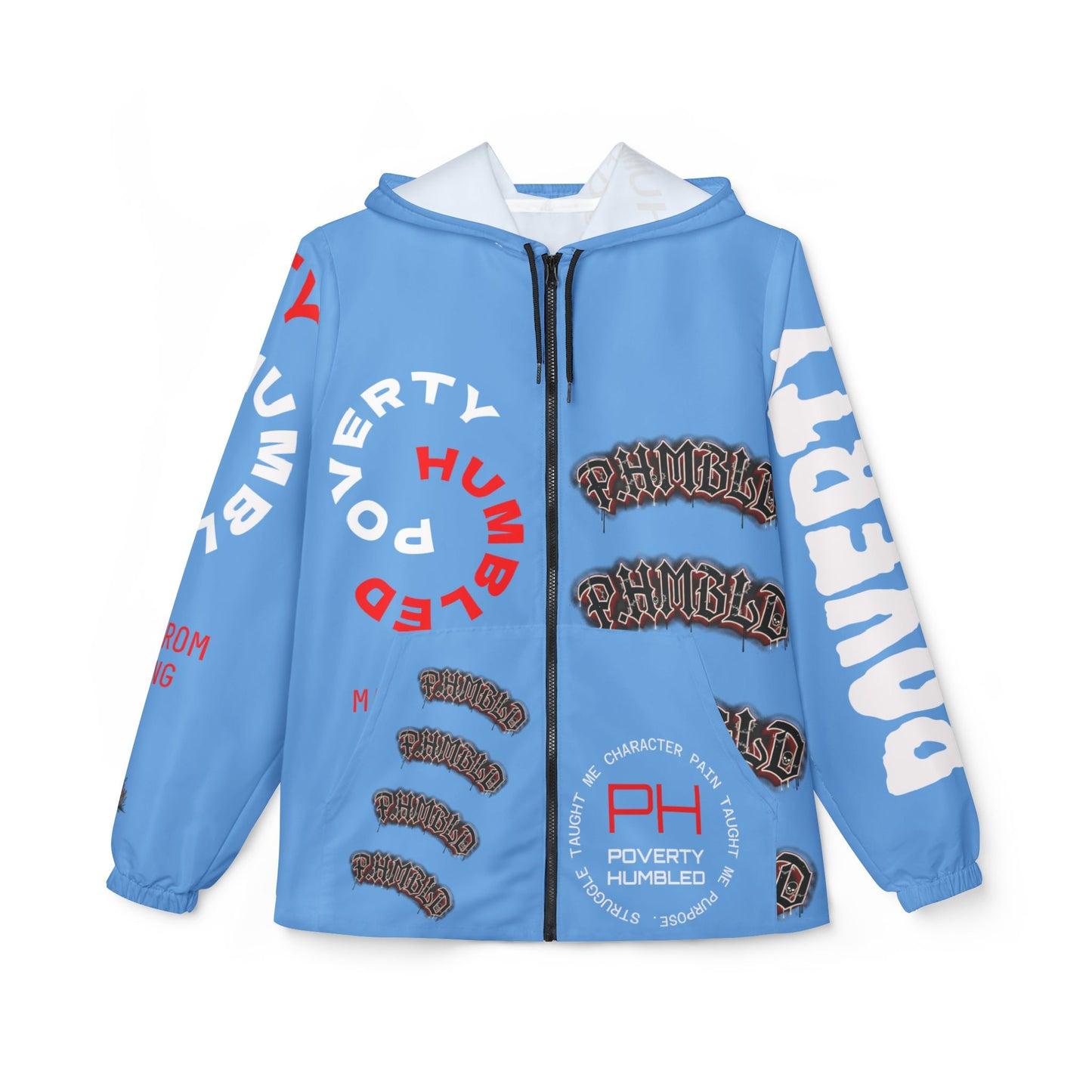 Poverty Humbled 'Made From Nothing' Windbreaker Jacket