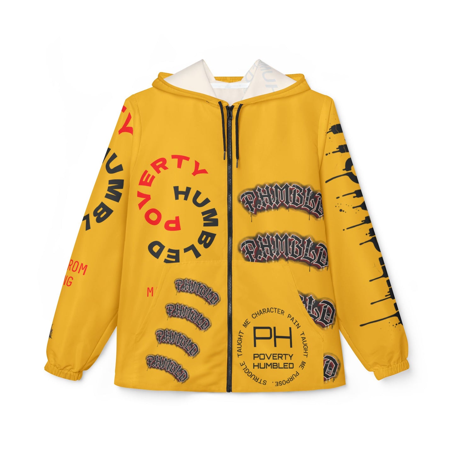 Poverty Humbled 'Made From Nothing' Windbreaker Jacket