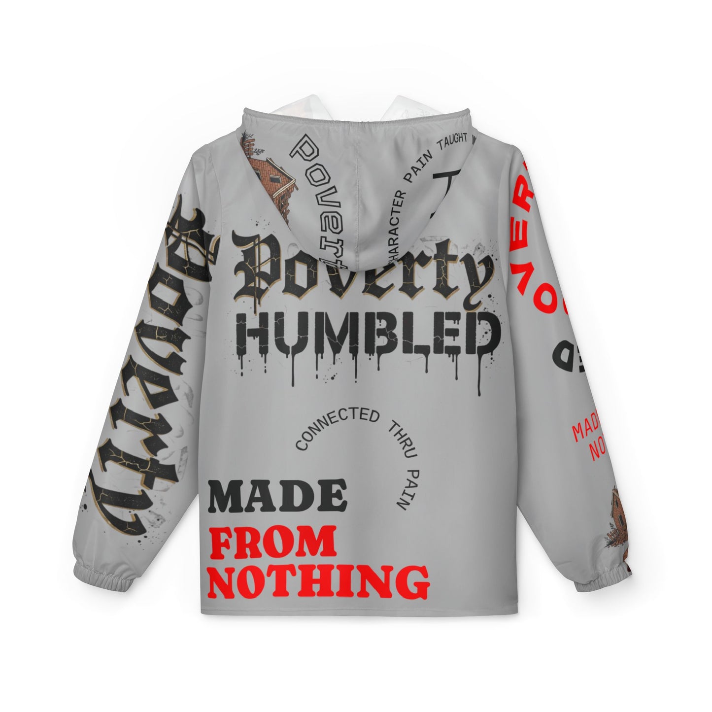 Poverty Humbled 'Made From Nothing' Windbreaker Jacket