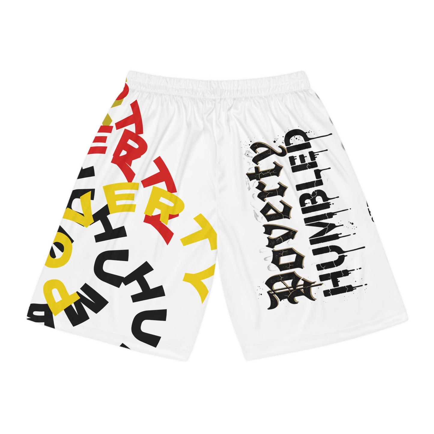 Made From Nothing Graphic Basketball Shorts — Bold Streetwear AOP