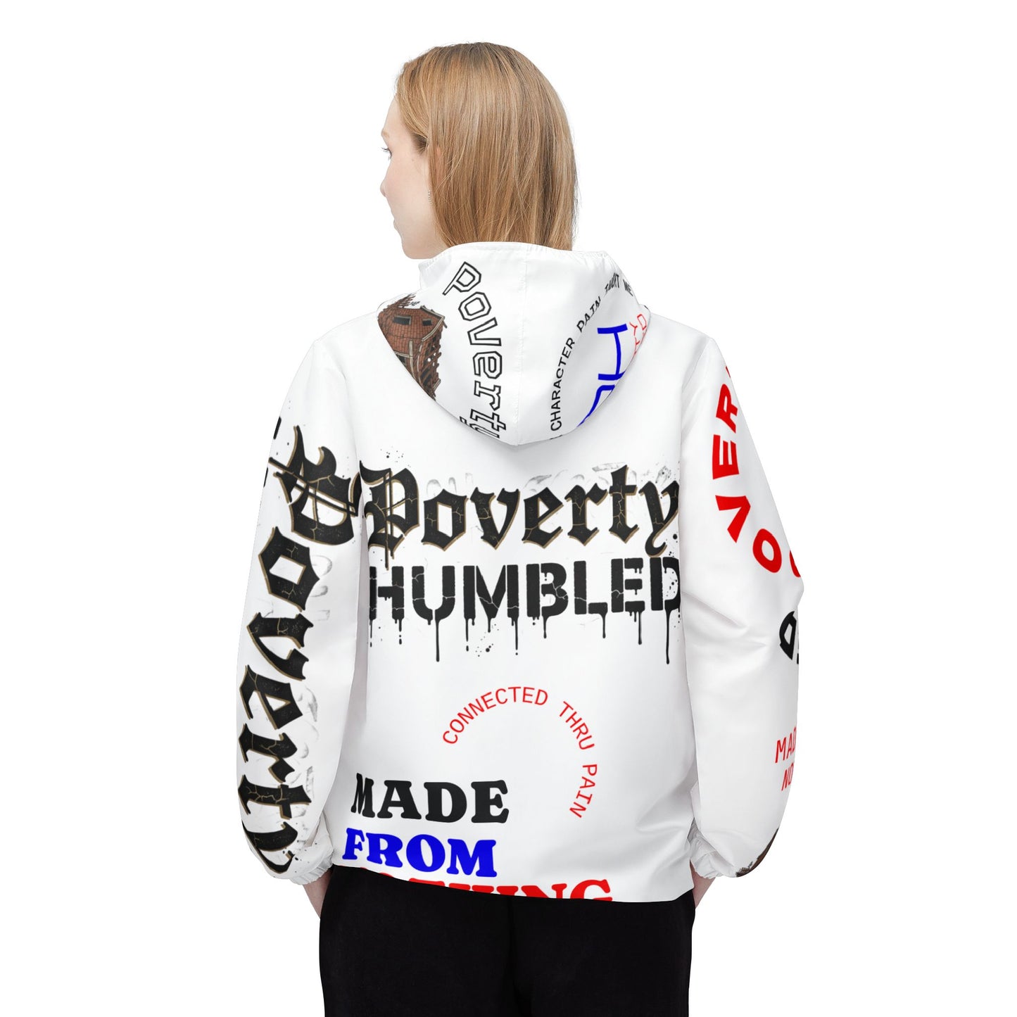 Poverty Humbled 'Made From Nothing' Windbreaker Jacket
