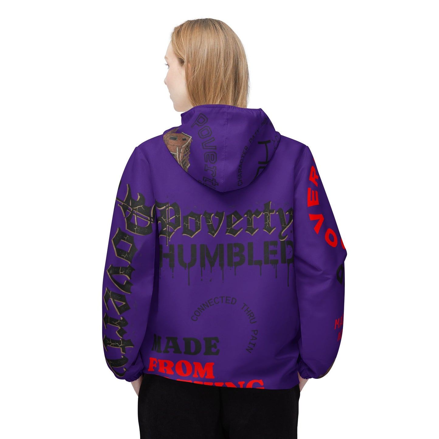 Poverty Humbled 'Made From Nothing' Windbreaker Jacket