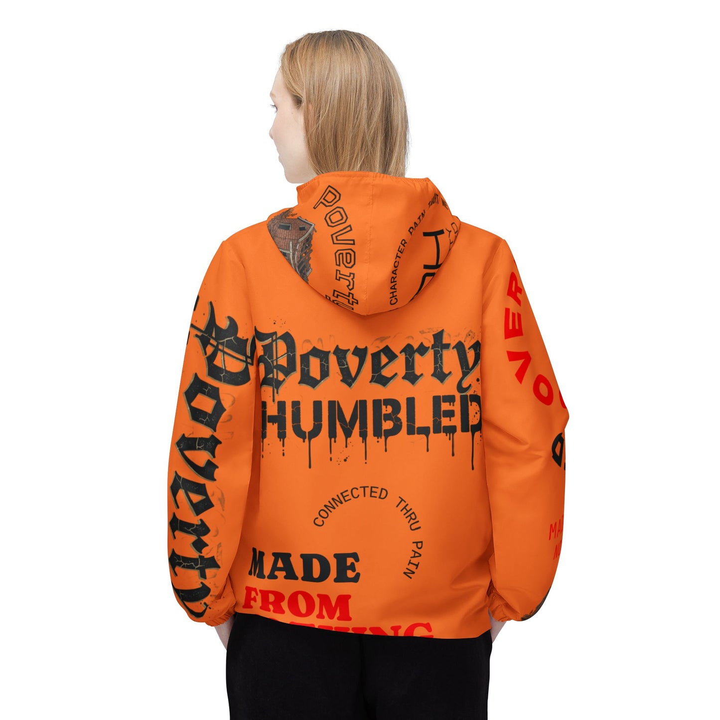 Poverty Humbled 'Made From Nothing' Windbreaker Jacket