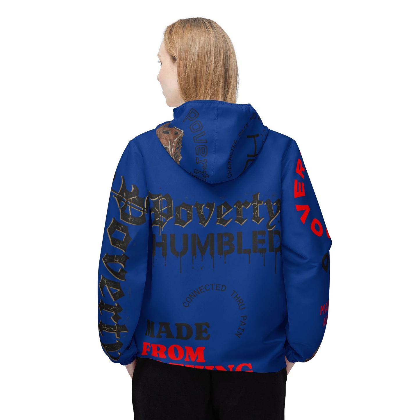Poverty Humbled 'Made From Nothing' Windbreaker Jacket