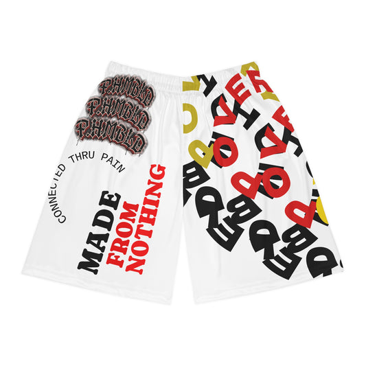Made From Nothing Graphic Basketball Shorts — Bold Streetwear AOP