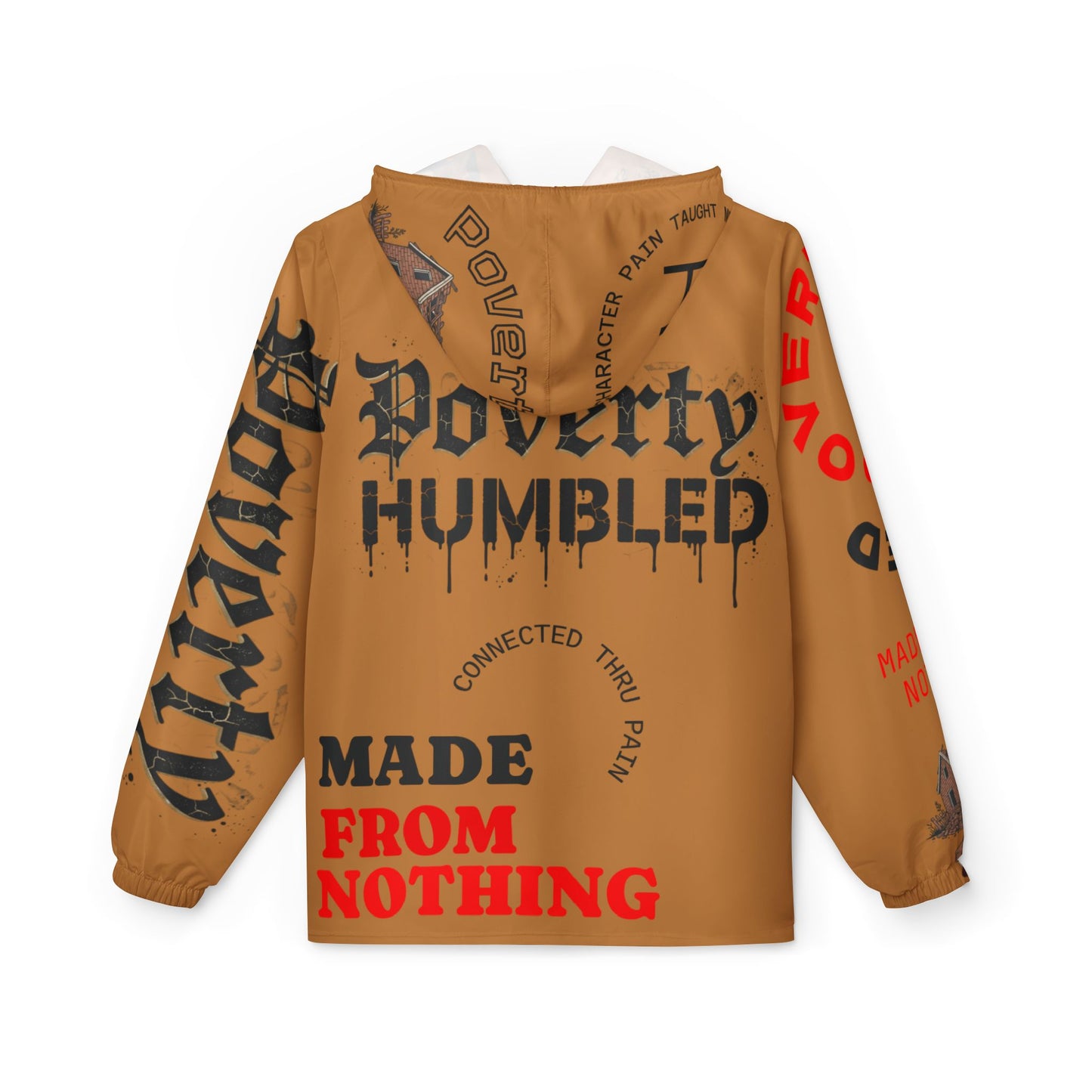 Poverty Humbled 'Made From Nothing' Windbreaker Jacket