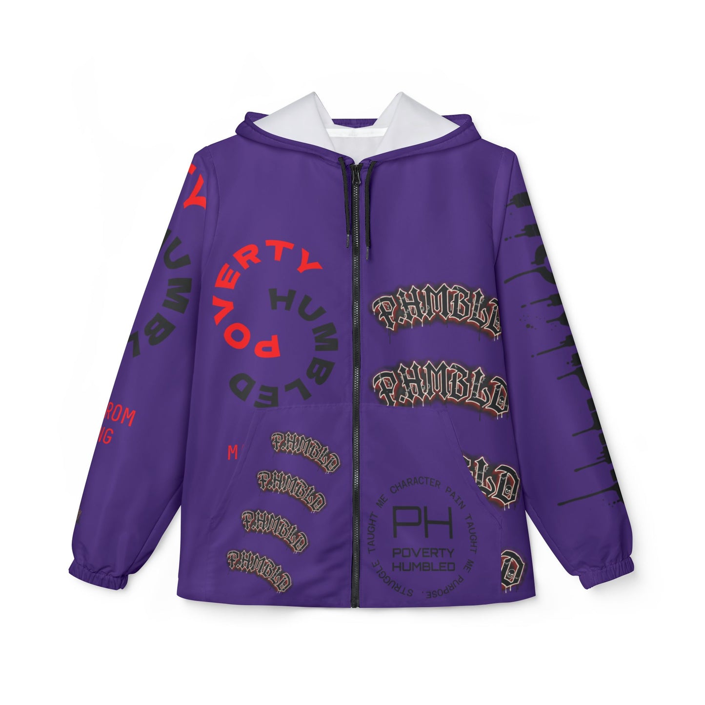 Poverty Humbled 'Made From Nothing' Windbreaker Jacket