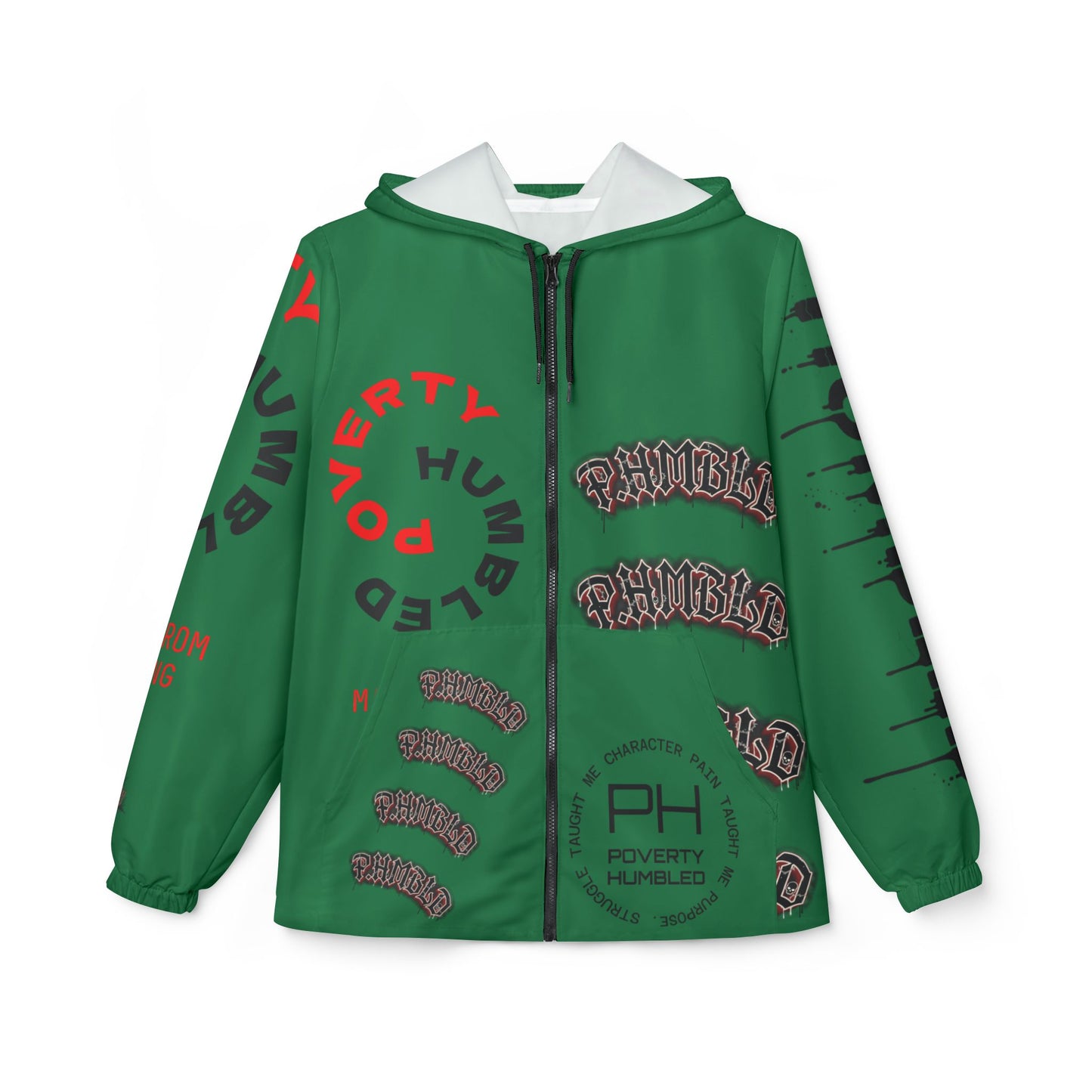 Poverty Humbled 'Made From Nothing' Windbreaker Jacket