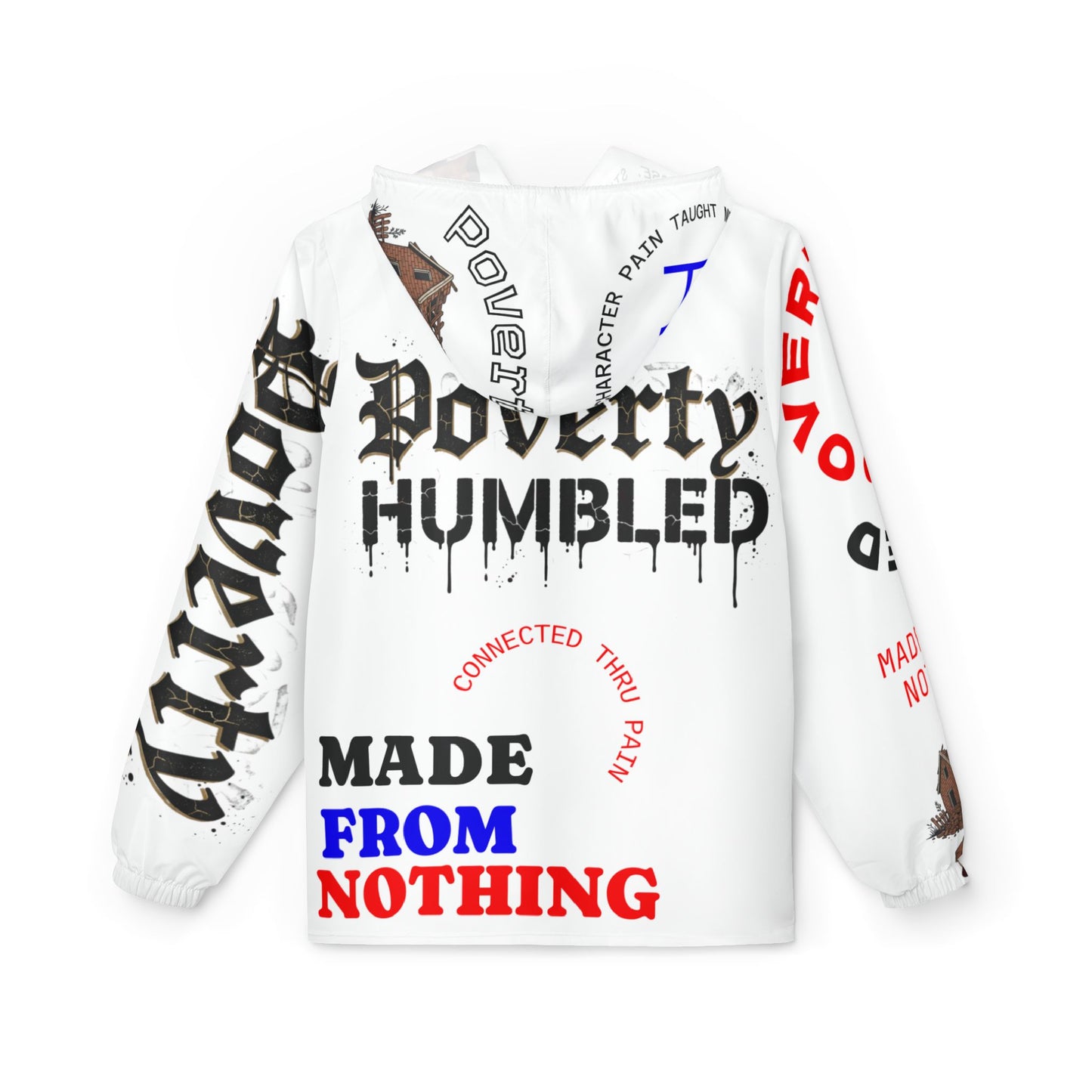 Poverty Humbled 'Made From Nothing' Windbreaker Jacket